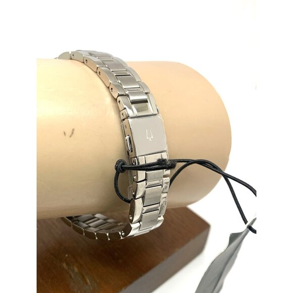 Bulova Women's Watch 96P250 Sutton Quartz Blue Dial Diamond Silver Steel 28mm - Picture 9 of 13